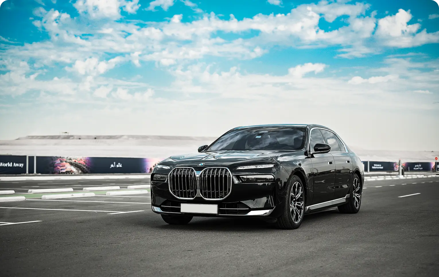 BMW 7 Series Black - Rider Arabia