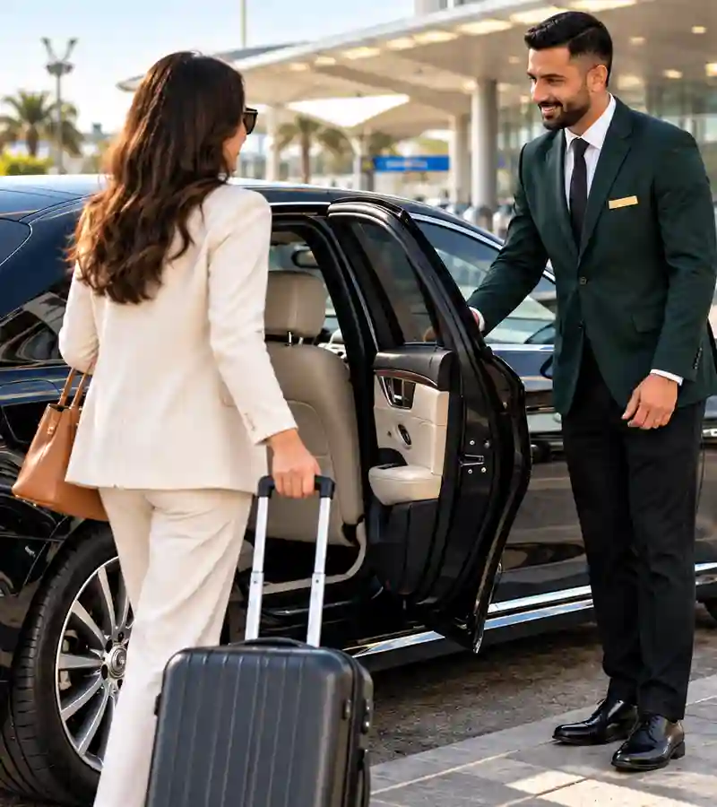 Premium Rider Arabia chauffeur service for Abu Dhabi and Dubai airport transfers