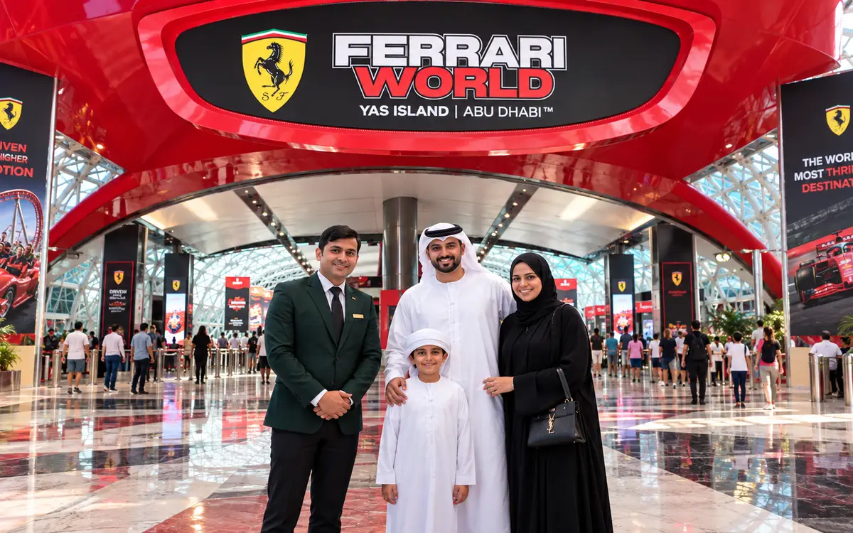 Ferrari World Yas Island tour