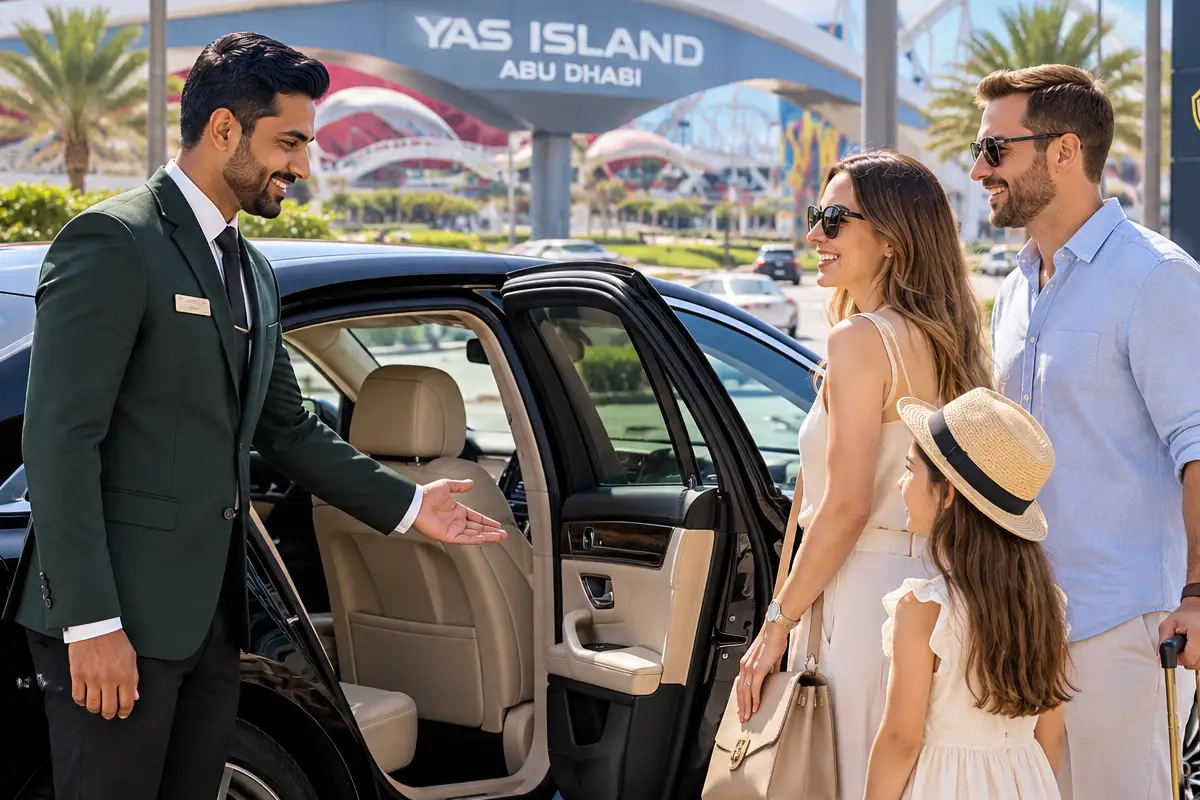 Private chauffeur Yas Island tour