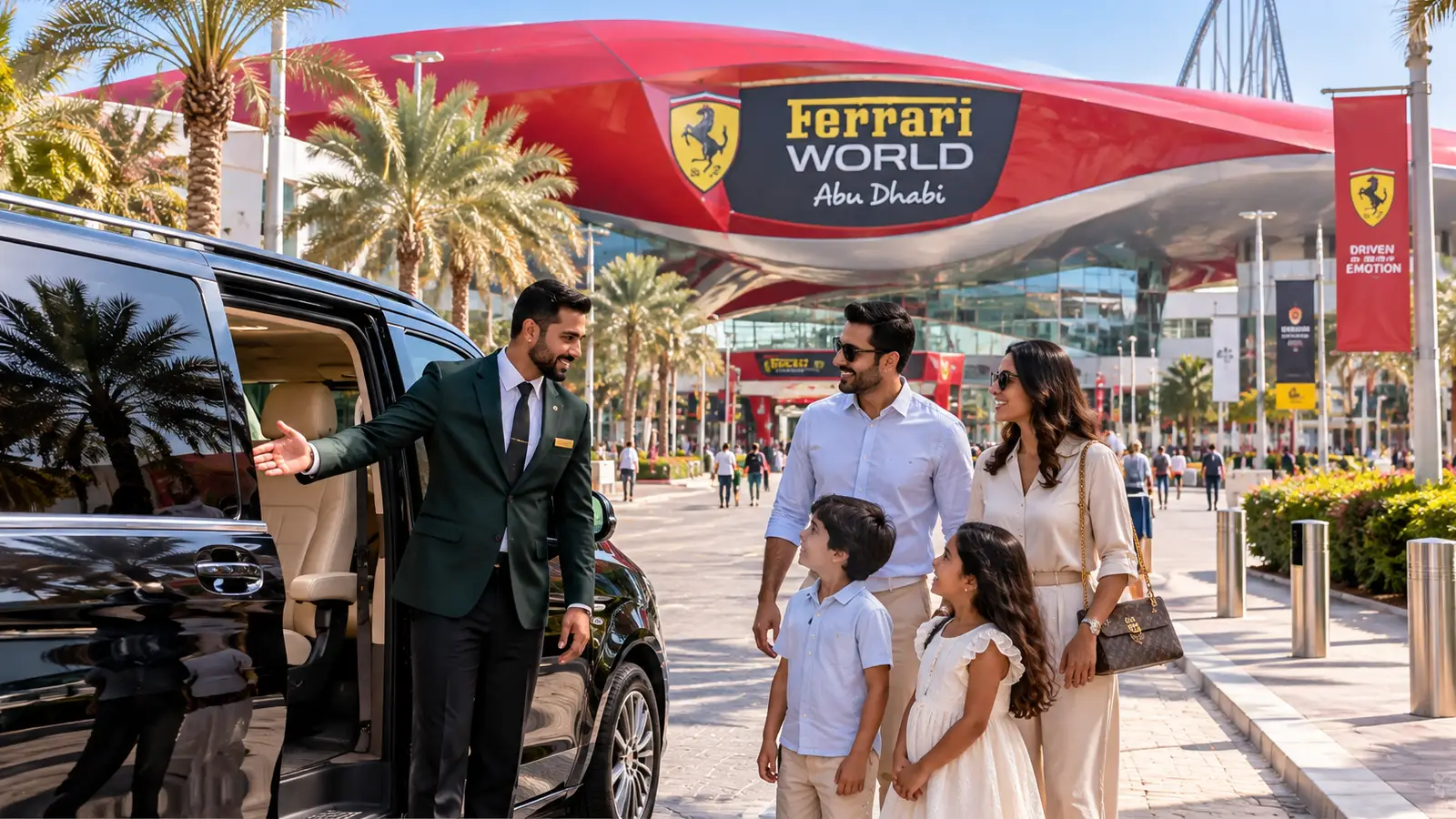 Yas Island tour package with private chauffeur